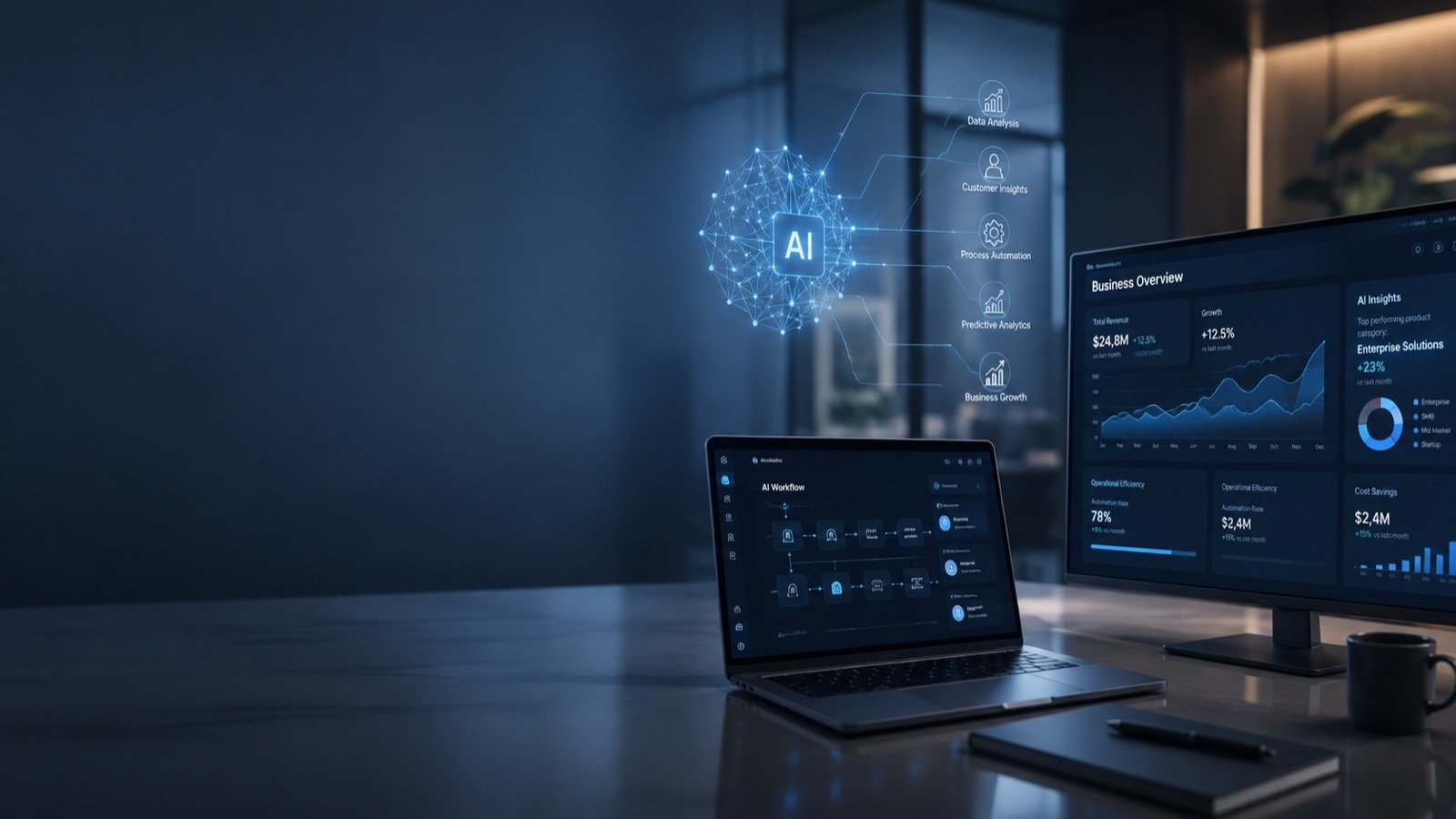 Automatización e inteligencia artificial para negocios